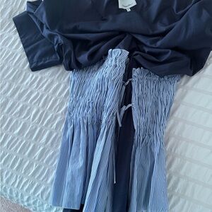 3.1 Phillip Lim Navy and Light Blue Mini Dress